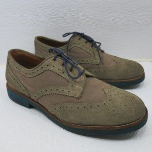 Massimo Dutti Suede Canvas Wingtip Casual Dress Oxfords Men's Footwear Shoes 45